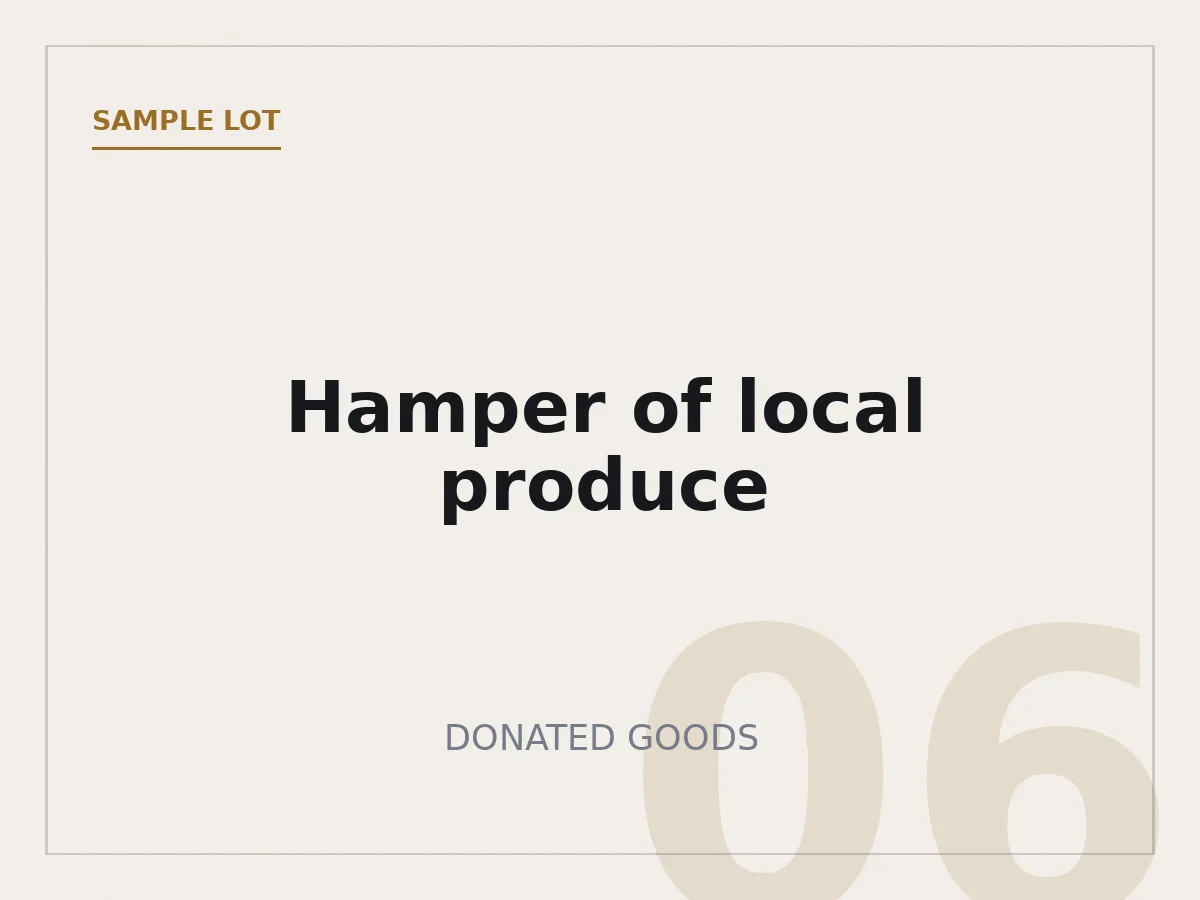 Hamper of local produce